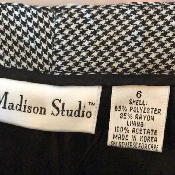 Madison Studio Houndstooth Dress Pants Size 6 - Picture 2 of 5